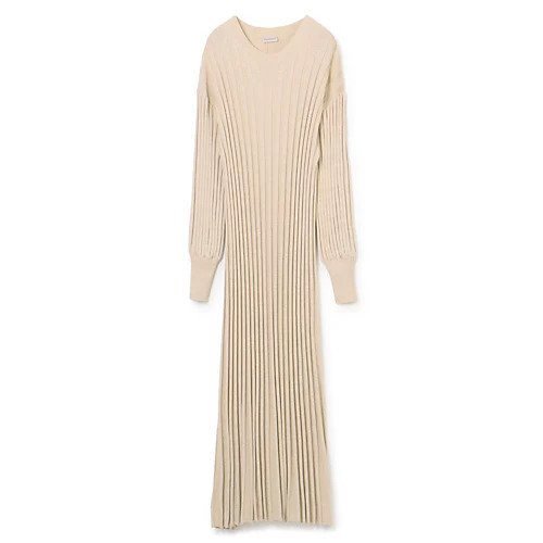 【バイ マレーネ ビルガー/BY MALENE BIRGER】のARISARUM KNIT DRESS 人気、トレンドファッション・服の通販 founy(ファニー) 　ファッション　Fashion　レディースファッション　WOMEN　トップス・カットソー　Tops/Tshirt　ニット　Knit Tops　ワンピース　Dress　ドレス　Party Dresses　くるぶし　Ankle　エレガント 上品　Elegant　ドレス　Dress　フィット　Fit　 other-1|ID: prp329100004020842 ipo3291000000027094460