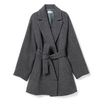 【エムセブンデイズ/M7days】のベルト付きショートコート 人気、トレンドファッション・服の通販 founy(ファニー) ファッション Fashion レディースファッション WOMEN アウター Coat Outerwear コート Coats ベルト Belts ショート Short バランス Balance ボックス Box ボトム Bottom |ID:prp329100004021108