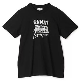 【ガニー/GANNI】のThin Jersey Puppy Love Relaxed T-shirt 人気、トレンドファッション・服の通販 founy(ファニー) ファッション Fashion レディースファッション WOMEN トップス・カットソー Tops/Tshirt シャツ/ブラウス Shirts/Blouses ロング / Tシャツ T-Shirts 2024年 2024 2024-2025秋冬・A/W Aw/Autumn/Winter/Fw/Fall/2024-2025 フィット Fit リラックス Relax 洗える Washable 犬 Dog |ID:prp329100004021658