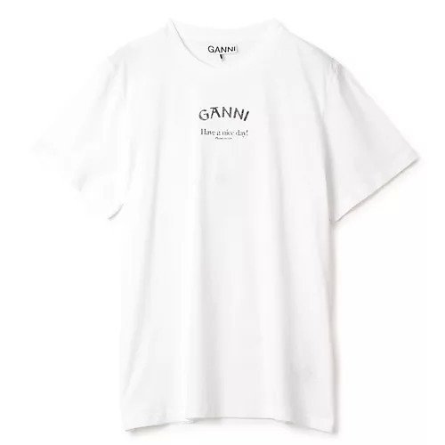 【ガニー/GANNI】のThin Jersey Relaxed O-neck T-shirt インテリア・キッズ・メンズ・レディースファッション・服の通販 founy(ファニー) https://founy.com/ ファッション Fashion レディースファッション WOMEN トップス・カットソー Tops/Tshirt シャツ/ブラウス Shirts/Blouses ロング / Tシャツ T-Shirts 2024年 2024 2024-2025秋冬・A/W Aw/Autumn/Winter/Fw/Fall/2024-2025 シンプル Simple ジャージー Jersey プリント Print ラウンド Round 洗える Washable |ID: prp329100004021659 ipo3291000000026677036