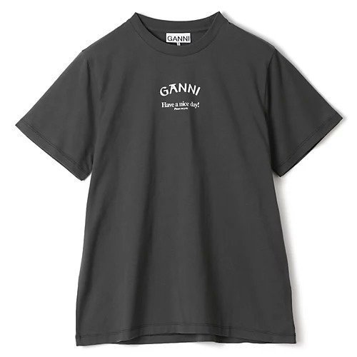 【ガニー/GANNI】のBasic Jersey Ganni Relaxed T-shirt インテリア・キッズ・メンズ・レディースファッション・服の通販 founy(ファニー) https://founy.com/ ファッション Fashion レディースファッション WOMEN トップス・カットソー Tops/Tshirt シャツ/ブラウス Shirts/Blouses ロング / Tシャツ T-Shirts 2024年 2024 2024-2025秋冬・A/W Aw/Autumn/Winter/Fw/Fall/2024-2025 フィット Fit フレア Flare プリント Print リラックス Relax 夏 Summer 洗える Washable |ID: prp329100004021662 ipo3291000000026677044