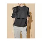 【チノ/CINOH】のREFINA RELAX T-SHIRT 人気、トレンドファッション・服の通販 founy(ファニー) ファッション Fashion レディースファッション WOMEN トップス・カットソー Tops/Tshirt シャツ/ブラウス Shirts/Blouses ロング / Tシャツ T-Shirts 2024年 2024 2024-2025秋冬・A/W Aw/Autumn/Winter/Fw/Fall/2024-2025 カットソー Cut And Sew シェイプ Shape ドレス Dress パターン Pattern エレガント 上品 Elegant 定番 Standard 洗える Washable thumbnail BLACK|ID: prp329100004021665 ipo3291000000029317664