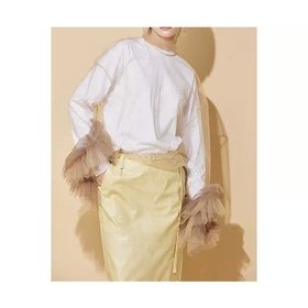 【マージ/MARGE】のTulle high neck ruffle sleeve p/o 人気、トレンドファッション・服の通販 founy(ファニー) ファッション Fashion レディースファッション Fashion for Women トップス・カットソー Cut & Sew Tops 2024年 2024 2024-2025秋冬・A/W Autumn/Winter 2024–25 AW24–25 チュール Tulip, Tulip Motif |ID:prp329100004021669