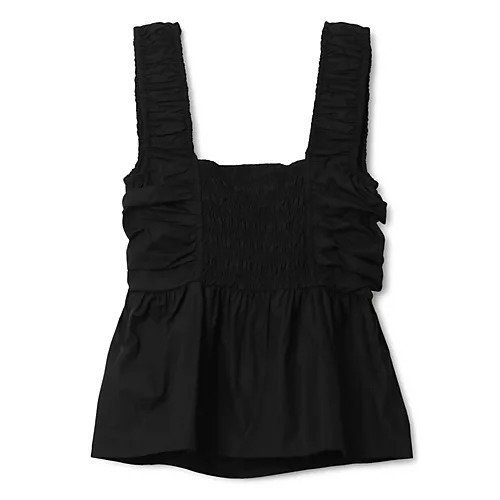 【ガニー/GANNI】のCotton Poplin Smock Strap Blouse 人気、トレンドファッション・服の通販 founy(ファニー) 　ファッション　Fashion　レディースファッション　WOMEN　2024年　2024　2024-2025秋冬・A/W　Aw/Autumn/Winter/Fw/Fall/2024-2025　ギャザー　Gather　コンパクト　Compact　シャーリング　Shirring　ショート　Short　スモック　Smock　セットアップ　Set Up　ノースリーブ　No Sleeve　マキシ　Maxi　ラップ　Wrap　洗える　Washable　other-2|ID: prp329100004021680 ipo3291000000031299684