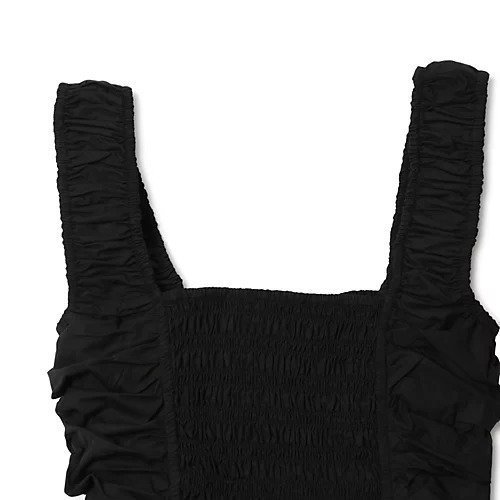 【ガニー/GANNI】のCotton Poplin Smock Strap Blouse 人気、トレンドファッション・服の通販 founy(ファニー) 　ファッション　Fashion　レディースファッション　WOMEN　2024年　2024　2024-2025秋冬・A/W　Aw/Autumn/Winter/Fw/Fall/2024-2025　ギャザー　Gather　コンパクト　Compact　シャーリング　Shirring　ショート　Short　スモック　Smock　セットアップ　Set Up　ノースリーブ　No Sleeve　マキシ　Maxi　ラップ　Wrap　洗える　Washable　other-3|ID: prp329100004021680 ipo3291000000031299686