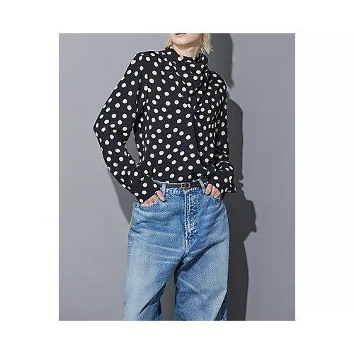 【トーガ プルラ/TOGA PULLA】のDot print blouse 人気、トレンドファッション・服の通販 founy(ファニー) 　ファッション　Fashion　レディースファッション　WOMEN　2024年　2024　2024-2025秋冬・A/W　Aw/Autumn/Winter/Fw/Fall/2024-2025　スカーフ　Scarf　ドット　Dot　ドレープ　Drape　プリント　Print　ランダム　Random　エレガント 上品　Elegant　 other-1|ID: prp329100004021682 ipo3291000000029317841