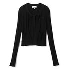 【ガニー/GANNI】のLight Viscose Rib Cardigan Black|ID: prp329100004021711 ipo3291000000029789556