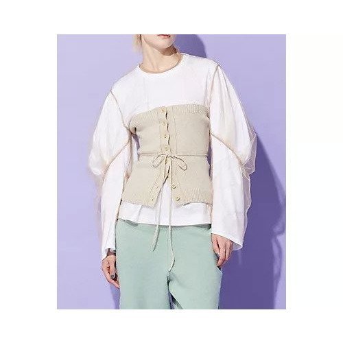 【ペレック/pelleq】のcorset vest インテリア・キッズ・メンズ・レディースファッション・服の通販 founy(ファニー) 　ファッション　Fashion　レディースファッション　WOMEN　アウター　Coat Outerwear　トップス・カットソー　Tops/Tshirt　ベスト/ジレ　Gilets/Vests　2024年　2024　2024-2025秋冬・A/W　Aw/Autumn/Winter/Fw/Fall/2024-2025　カシミヤ　Cashmere　コルセット　Corset　シンプル　Simple　フェミニン　Feminine　ベスト　Vest　oats|ID: prp329100004021718 ipo3291000000029789605