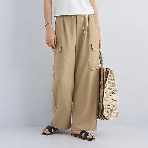 【グリーンレーベル リラクシング / ユナイテッドアローズ/green label relaxing / UNITED ARROWS】のBREEZE LINEN ブリーズリネン カーゴ パンツ 人気、トレンドファッション・服の通販 founy(ファニー) 　ファッション　Fashion　レディースファッション　WOMEN　パンツ　Pants　春　Spring　カーゴパンツ　Cargo Pants　コンパクト　Compact　ドローコード　Draw Cord　水着　Swimsuit　リネン　Linen　リラックス　Relax　ワイド　Wide　S/S・春夏　Ss・Spring/Summer　おすすめ　Recommend　夏　Summer　 other-1|ID: prp329100004021762 ipo3291000000026677459