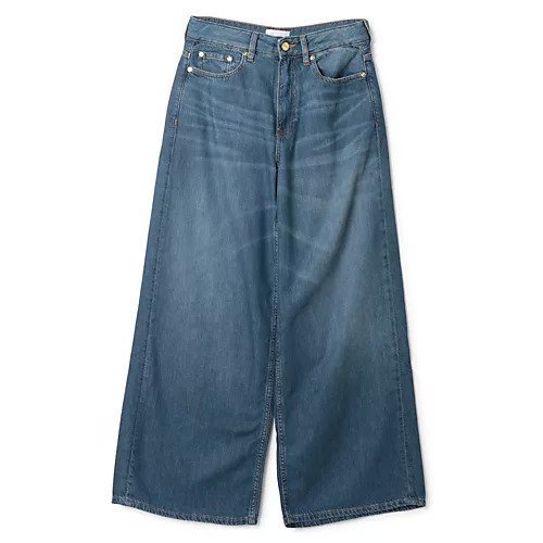 【ガニー/GANNI】のLight Denim Wide Jeans インテリア・キッズ・メンズ・レディースファッション・服の通販 founy(ファニー) https://founy.com/ ファッション Fashion レディースファッション WOMEN 2024年 2024 2024-2025秋冬・A/W Aw/Autumn/Winter/Fw/Fall/2024-2025 デニム Denim パッチ Patch フロント Front ポケット Pocket ロング Long ワイド Wide 洗える Washable |ID: prp329100004021763 ipo3291000000029789786