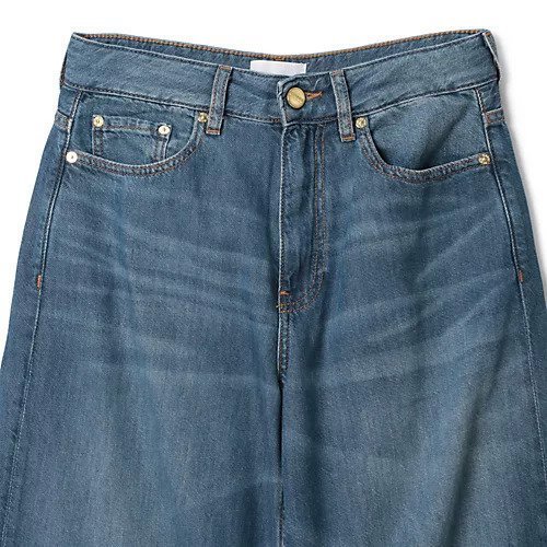 【ガニー/GANNI】のLight Denim Wide Jeans 人気、トレンドファッション・服の通販 founy(ファニー) 　ファッション　Fashion　レディースファッション　WOMEN　2024年　2024　2024-2025秋冬・A/W　Aw/Autumn/Winter/Fw/Fall/2024-2025　デニム　Denim　パッチ　Patch　フロント　Front　ポケット　Pocket　ロング　Long　ワイド　Wide　洗える　Washable　other-3|ID: prp329100004021763 ipo3291000000031299852