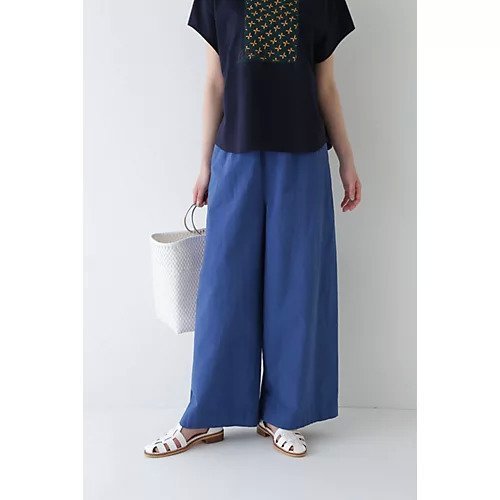【ヒューマンウーマン/HUMAN WOMAN】の綿麻ウェザー近江晒ワイドパンツ 人気、トレンドファッション・服の通販 founy(ファニー) 　ファッション　Fashion　レディースファッション　WOMEN　パンツ　Pants　おすすめ　Recommend　サマー　Summer　スタンダード　Standard　ワイド　Wide　 other-1|ID: prp329100004021803 ipo3291000000030966459