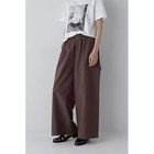 【ヒューマンウーマン/HUMAN WOMAN】の綿麻ウェザー近江晒ワイドパンツ ブラウン|ID: prp329100004021803 ipo3291000000030966461