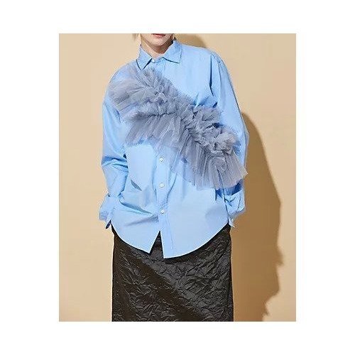 【マージ/MARGE】のTulle decorative collar インテリア・キッズ・メンズ・レディースファッション・服の通販 founy(ファニー) 　ファッション　Fashion　レディースファッション　WOMEN　2024年　2024　2024-2025秋冬・A/W　Aw/Autumn/Winter/Fw/Fall/2024-2025　チュール　Tulle　gray|ID: prp329100004021838 ipo3291000000026677982