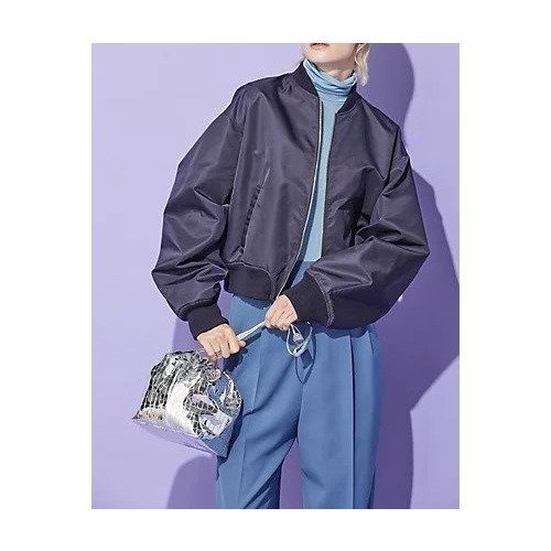 【チノ/CINOH】のECONYL DRAPE SLEEVES MA-1 人気、トレンドファッション・服の通販 founy(ファニー) 　ファッション　Fashion　レディースファッション　WOMEN　アウター　Coat Outerwear　MA-1　MA-1　カッティング　Cutting　コンパクト　Compact　シェイプ　Shape　2024年　2024　2024-2025秋冬・A/W　Aw/Autumn/Winter/Fw/Fall/2024-2025　 other-1|ID: prp329100004021862 ipo3291000000029319136