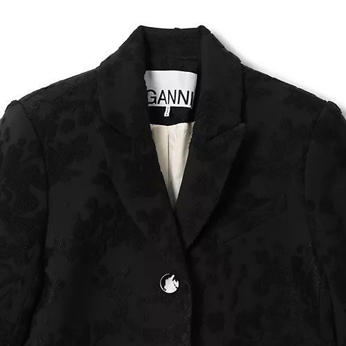 【ガニー/GANNI】のBoucle Jacquard Suiting Cropped Blazer 人気、トレンドファッション・服の通販 founy(ファニー) 　ファッション　Fashion　レディースファッション　WOMEN　2024年　2024　2024-2025秋冬・A/W　Aw/Autumn/Winter/Fw/Fall/2024-2025　ショート　Short　ジャカード　Jacquard　ジャケット　Jacket　セットアップ　Set Up　マーブル　Marble　ミニスカート　Mini Skirt　other-3|ID: prp329100004021868 ipo3291000000031260051