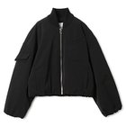 【ガニー/GANNI】のLight Twill Oversized Short Bomber Jacket Black|ID: prp329100004021869 ipo3291000000026678148