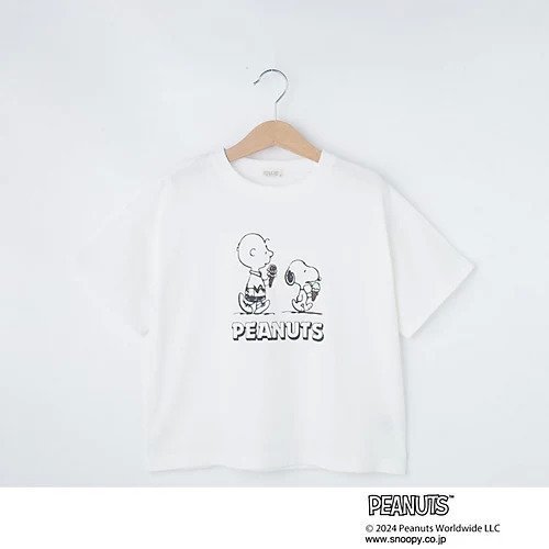 【シューラルー/SHOO LA RUE / KIDS】の【PEANUTS】プリントゆるTシャツ インテリア・キッズ・メンズ・レディースファッション・服の通販 founy(ファニー) 　ファッション　Fashion　キッズファッション　KIDS　おすすめ　Recommend　イラスト　Illustration　シンプル　Simple　スマート　Smart　プリント　Print　半袖　Short Sleeve　オフホワイト|ID: prp329100004025324 ipo3291000000027015753