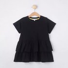 【シューラルー/SHOO LA RUE / KIDS】の【110-140cm】半袖ティアードチュニック ブラック|ID: prp329100004025329 ipo3291000000027074098