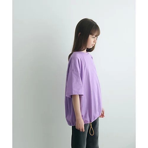 【グリーンレーベルリラクシング/green label relaxing / UNITED ARROWS / KIDS】のTJ 裾ゴム ビッグ Tシャツ / キッズ 140cm-160cm インテリア・キッズ・メンズ・レディースファッション・服の通販 founy(ファニー) 　ファッション　Fashion　キッズファッション　KIDS　シンプル　Simple　ネオン　Neon　ビッグ　Big　無地　Plain Color　ワンポイント　One Point　夏　Summer　PURPLE|ID: prp329100004025334 ipo3291000000026716986