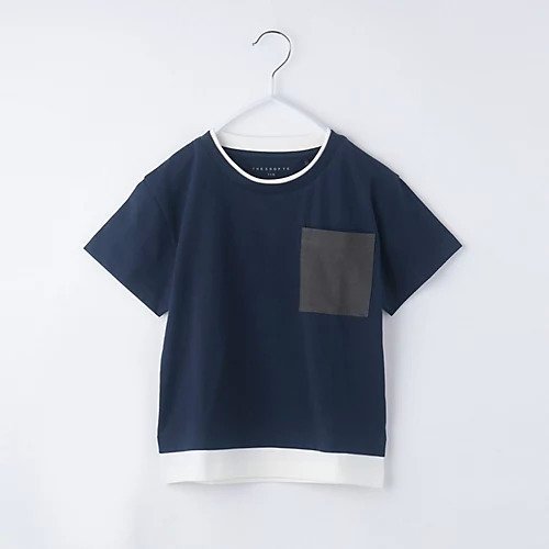 【ザ ショップ ティーケー/THE SHOP TK / KIDS】の【110-160】配色ポケットTEE インテリア・キッズ・メンズ・レディースファッション・服の通販 founy(ファニー) https://founy.com/ ファッション Fashion キッズファッション KIDS おすすめ Recommend シンプル Simple スマート Smart ポケット Pocket |ID: prp329100004026307 ipo3291000000027230704