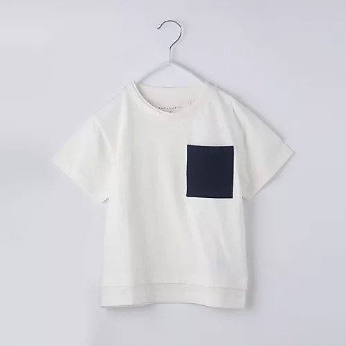 【ザ ショップ ティーケー/THE SHOP TK / KIDS】の【110-160/6色展開】配色ポケットTEE インテリア・キッズ・メンズ・レディースファッション・服の通販 founy(ファニー) 　ファッション　Fashion　キッズファッション　KIDS　おすすめ　Recommend　シンプル　Simple　スマート　Smart　ポケット　Pocket　ホワイト|ID: prp329100004026307 ipo3291000000027230706