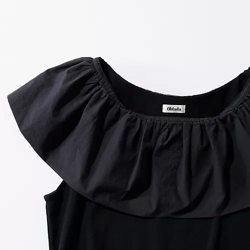 【オブラダ/Oblada】のELIZABETH 人気、トレンドファッション・服の通販 founy(ファニー) 　ファッション　Fashion　レディースファッション　WOMEN　カットソー　Cut And Sew　カーゴパンツ　Cargo Pants　デニム　Denim　ドッキング　Docking　ノースリーブ　No Sleeve　夏　Summer　洗える　Washable　other-2|ID: prp329100004028075 ipo3291000000031714407