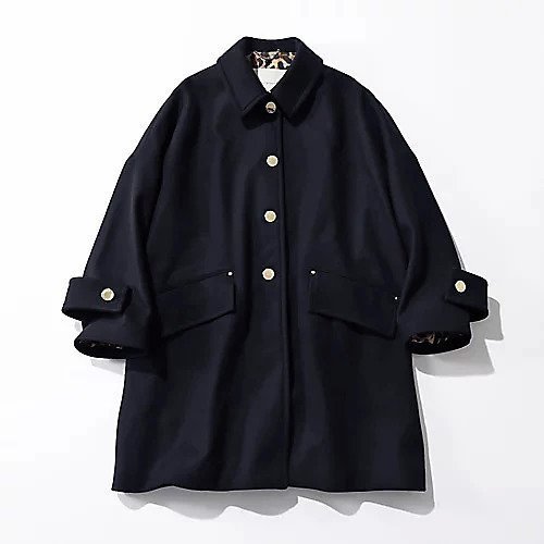 【マッキントッシュ/MACKINTOSH】のハンビーメタルボタンレオ インテリア・キッズ・メンズ・レディースファッション・服の通販 founy(ファニー) 　ファッション　Fashion　レディースファッション　WOMEN　クラシック　Classic　ショルダー　Shoulder　スタンド　Stand　ドロップ　Drop　フォルム　Form　メルトン　Melton　リュクス　Luxe　レオパード　Leopard　ネイビー|ID: prp329100004028152 ipo3291000000027746585