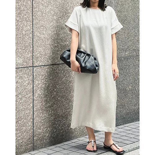 【エムセブンデイズ/M7days】のサテンコクーンワンピース 人気、トレンドファッション・服の通販 founy(ファニー) 　ファッション　Fashion　レディースファッション　Fashion for Women　ワンピース　Dresses　サテン　Satin, Glossy Fabric　スリット　Slit, Slit Detail　ペチコート　Petticoat, Underskirt　ヴィンテージ　Vintage Style　洗える　Machine Washable　other-2|ID: prp329100004029622 ipo3291000000032232707