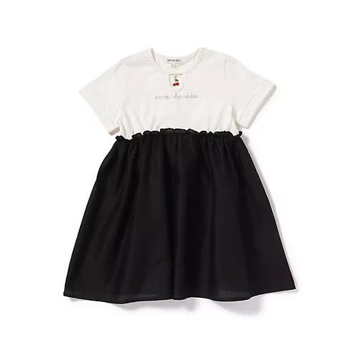 【シューラルー/SHOO LA RUE / KIDS】の【110-140cm】チャーム使いドッキングワンピース 人気、トレンドファッション・服の通販 founy(ファニー) 　ファッション　Fashion　キッズファッション　KIDS　ワンピース　Dress/Kids　おすすめ　Recommend　インナー　Inner　カットソー　Cut And Sew　ギフト プレゼント　Gift Present　チャーム　Charm　トレンド　Trend　ドッキング　Docking　ポケット　Pocket　モノトーン　Monotone　 other-1|ID: prp329100004029907 ipo3291000000027192959