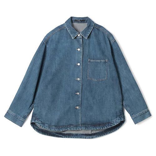 【ミューニック/Munich】の9oz slub cotton denim shirt outer インテリア・キッズ・メンズ・レディースファッション・服の通販 founy(ファニー) 　ファッション　Fashion　レディースファッション　WOMEN　アウター　Coat Outerwear　トップス・カットソー　Tops/Tshirt　シャツ/ブラウス　Shirts/Blouses　シンプル　Simple　デニム　Denim　洗える　Washable　ブルー|ID: prp329100004032436 ipo3291000000026798798