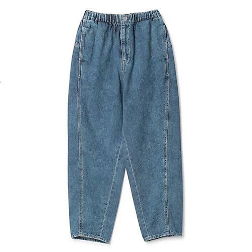 【ミューニック/Munich】の9oz slub cotton denim curve pants 人気、トレンドファッション・服の通販 founy(ファニー) 　ファッション　Fashion　レディースファッション　WOMEN　パンツ　Pants　ギャザー　Gather　シンプル　Simple　ポケット　Pocket　洗える　Washable　 other-1|ID: prp329100004032460 ipo3291000000026798949