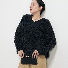 【ララージ/Laraaji】 ループ編み2WAYプルオーバーニット人気、トレンドファッション・服の通販 founy(ファニー) ファッション Fashion レディースファッション WOMEN トップス・カットソー Tops/Tshirt ニット Knit Tops プルオーバー Pullover 2024年 2024 2024-2025秋冬・A/W Aw/Autumn/Winter/Fw/Fall/2024-2025 デニム Denim ビンテージ Vintage プリント Print ボトム Bottom ループ Loop 軽量 Lightweight |ID:prp329100004034680