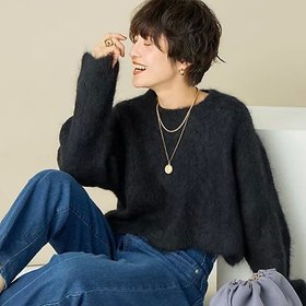 【ララージ/Laraaji】 アルパカブレンド透かし柄プルオーバーニット人気、トレンドファッション・服の通販 founy(ファニー) ファッション Fashion レディースファッション WOMEN トップス・カットソー Tops/Tshirt ニット Knit Tops プルオーバー Pullover 2024年 2024 2024-2025秋冬・A/W Aw/Autumn/Winter/Fw/Fall/2024-2025 おすすめ Recommend クロップド Cropped ストレッチ Stretch デニム Denim ベスト Vest ロング Long 透かし Watermark |ID:prp329100004034681