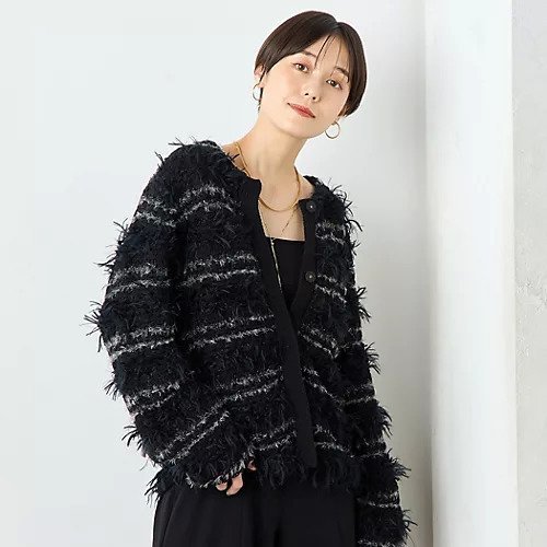 【ララージ/Laraaji】のファンシーツイードジャケット 人気、トレンドファッション・服の通販 founy(ファニー) 　ファッション　Fashion　レディースファッション　WOMEN　アウター　Coat Outerwear　ジャケット　Jackets　2024年　2024　2024-2025秋冬・A/W　Aw/Autumn/Winter/Fw/Fall/2024-2025　おすすめ　Recommend　インナー　Inner　カーディガン　Cardigan　ジャケット　Jacket　ツイード　Tweed　ビジュー　Bijou　フロント　Front　ブローチ　Brooch　ボトム　Bottom　リボン　Ribbon　 other-1|ID: prp329100004034683 ipo3291000000026832329