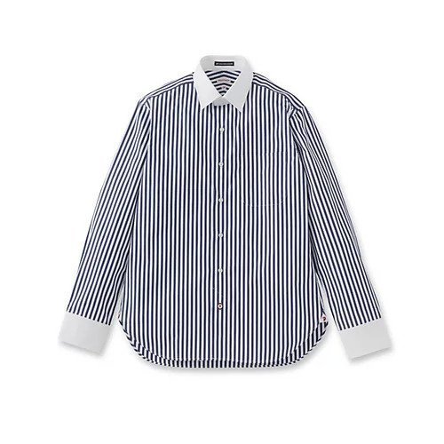 【ドレステリア/DRESSTERIOR / MEN】のロンストクレリックカラーシャツ 人気、トレンドファッション・服の通販 founy(ファニー) 　ファッション　Fashion　メンズファッション　MEN　カフス　Cuffs　コンパクト　Compact　ストライプ　Stripe　スマート　Smart　タイプライター　Typewriter　ダウン　Down　ドレス　Dress　ブロード　Broad　ポケット　Pocket　別注　Special Order　エレガント 上品　Elegant　ビジネス 仕事 通勤　Business　 other-1|ID: prp329100004034766 ipo3291000000026834366