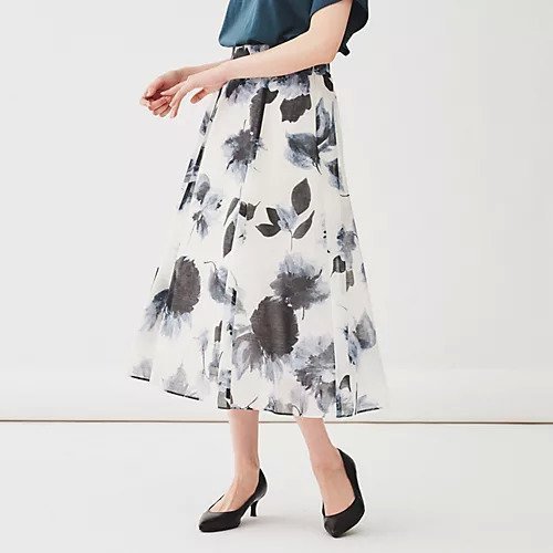 【アンタイトル/UNTITLED】の【華やかスカート】フラワープリントスカート 人気、トレンドファッション・服の通販 founy(ファニー) 　ファッション　Fashion　レディースファッション　WOMEN　スカート　Skirt　オーガンジー　Organdy　シアー　Sheer　フラワー　Flower　プリント　Print　ポケット　Pocket　リラックス　Relax　 other-1|ID: prp329100004035879 ipo3291000000028925255