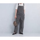 【グリーンレーベル リラクシング / ユナイテッドアローズ/green label relaxing / UNITED ARROWS】のミニヘリンボン サロペット DK.GRAY|ID:prp329100004038650