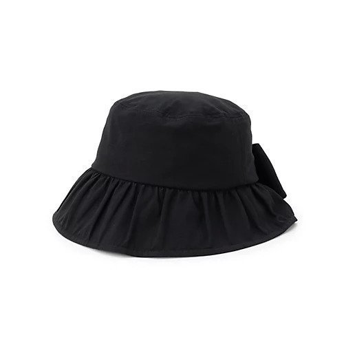 【シューラルー/SHOO LA RUE】のバックスリットリボンギャザーブリムHAT インテリア・キッズ・メンズ・レディースファッション・服の通販 founy(ファニー) 　ファッション　Fashion　レディースファッション　WOMEN　バッグ　Bag　帽子　Hats　ギャザー　Gather　スマート　Smart　スリット　Slit　リボン　Ribbon　ブラック|ID: prp329100004040175 ipo3291000000026951442