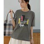 【スタイルデリ/STYLE DELI】の【Made in JAPAN】アートプリントTシャツ グレイッシュカーキ|ID:prp329100004042098