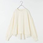 【トゥエルブクローゼット/12closet】の【洗える】バックフレア切替カットソー アイボリー&#215;アイボリー|ID:prp329100004042100