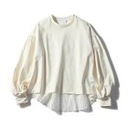 【トゥエルブクローゼット/12closet】の【洗える】バックフレア切替カットソー アイボリー&#215;アイボリー|ID: prp329100004042100 ipo3291000000034766584