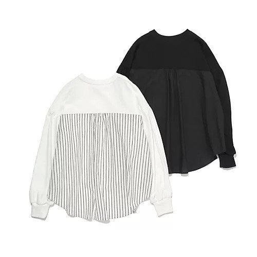 【トゥエルブクローゼット/12closet】の【洗える】バックフレア切替カットソー 人気、トレンドファッション・服の通販 founy(ファニー) ファッション Fashion レディースファッション Fashion for Women トップス・カットソー Cut & Sew Tops カットソー・ベーシックTシャツ Cut-and-Sewn Tops / Stretch Tees & Basics 10月号 October Issue カットソー Cut and Sewn Top カフス Cuff Design チェック Check, Plaid, Tartan フレア Flare, Flared ボックス Boxy, Box Shape 切替 Switching, Contrast Panel 洗える Machine Washable other-2|ID: prp329100004042100 ipo3291000000035310348