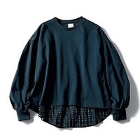 【トゥエルブクローゼット/12closet】の【洗える】バックフレア切替カットソー 人気、トレンドファッション・服の通販 founy(ファニー) ファッション Fashion レディースファッション Fashion for Women トップス・カットソー Cut & Sew Tops カットソー・ベーシックTシャツ Cut-and-Sewn Tops / Stretch Tees & Basics 10月号 October Issue カットソー Cut and Sewn Top カフス Cuff Design チェック Check, Plaid, Tartan フレア Flare, Flared ボックス Boxy, Box Shape 切替 Switching, Contrast Panel 洗える Machine Washable |ID:prp329100004042100
