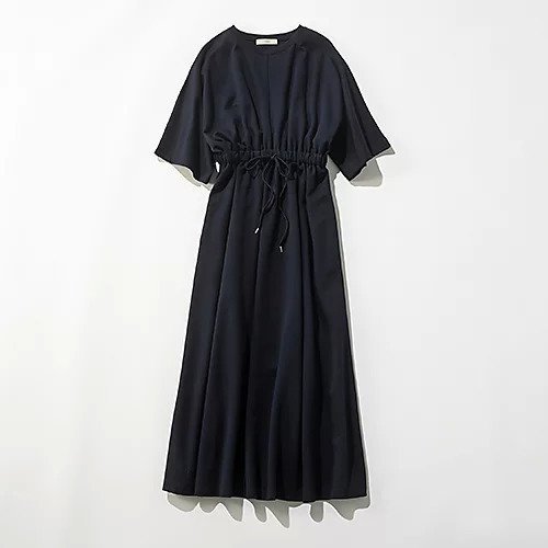 【スアデオ/suadeo】のウエストギャザーワンピース インテリア・キッズ・メンズ・レディースファッション・服の通販 founy(ファニー) 　ファッション　Fashion　レディースファッション　Fashion for Women　ワンピース　Dresses　バランス　Balance, Style Balance　洗える　Machine Washable　ネイビー|ID: prp329100004042126 ipo3291000000034942185