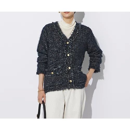 【スアデオ/suadeo】のNEWツイードニットジャケット インテリア・キッズ・メンズ・レディースファッション・服の通販 founy(ファニー) https://founy.com/ ファッション Fashion レディースファッション WOMEN アウター Coat Outerwear ジャケット Jackets イエロー Yellow ジャケット Jacket ツイード Tweed デニム Denim ミックス Mix |ID: prp329100004042199 ipo3291000000030971616