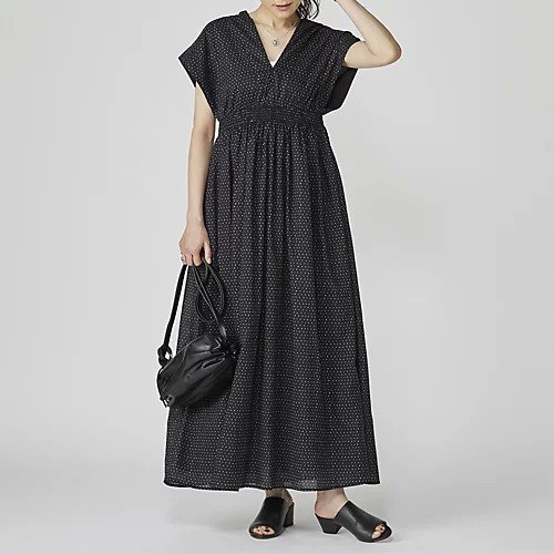 【エクラ/eclat】の夏の光のドレス 人気、トレンドファッション・服の通販 founy(ファニー) 　ファッション　Fashion　レディースファッション　Fashion for Women　ワンピース　Dresses　フォーマル・パーティードレス・結婚式用ドレス　Elegant & Casual Dresses　エレガント 上品　Elegant　ドット　Polka Dot, Dot Pattern　ドレス　Dress, One-Piece　プリント　Print, Printed Pattern　リラックス　Relax, Relaxed Fit　別注　Limited Edition, Custom Order　夏　Summer　旅行　Travel　洗える　Machine Washable　other-2|ID: prp329100004045044 ipo3291000000032273652