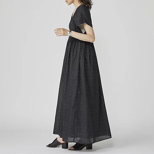 【エクラ/eclat】の夏の光のドレス 人気、トレンドファッション・服の通販 founy(ファニー) 　ファッション　Fashion　レディースファッション　Fashion for Women　ワンピース　Dresses　フォーマル・パーティードレス・結婚式用ドレス　Elegant & Casual Dresses　エレガント 上品　Elegant　ドット　Polka Dot, Dot Pattern　ドレス　Dress, One-Piece　プリント　Print, Printed Pattern　リラックス　Relax, Relaxed Fit　別注　Limited Edition, Custom Order　夏　Summer　旅行　Travel　洗える　Machine Washable　other-3|ID: prp329100004045044 ipo3291000000032273653