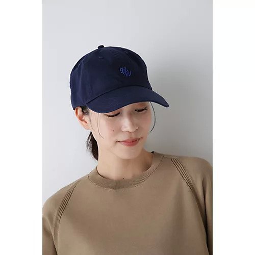 【ヒューマンウーマン/HUMAN WOMAN】のHW ロゴキャップ インテリア・キッズ・メンズ・レディースファッション・服の通販 founy(ファニー) 　ファッション　Fashion　レディースファッション　Fashion for Women　キャップ　Cap, Baseball Cap　クラウン　Crown, Royal Motif　バランス　Balance, Style Balance　モチーフ　Motif, Design Theme　ワンポイント　One Point, Statement Accent　人気　Popular, Best Seller　夏　Summer　ネイビー|ID: prp329100004045787 ipo3291000000027073818