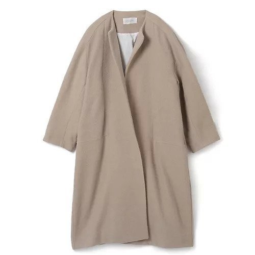 【エスロー/ESLOW】のCOLLERLESS COAT インテリア・キッズ・メンズ・レディースファッション・服の通販 founy(ファニー) https://founy.com/ ファッション Fashion レディースファッション WOMEN アウター Coat Outerwear コート Coats 2022年 2022 2022-2023秋冬・A/W Aw/Autumn/Winter//Fw/Fall-Winter/2022-2023 クラシック Classic |ID: prp329100004046569 ipo3291000000027095612